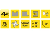 Keményfém nagyoló maró 4 élű - D6.00/9.00 d6