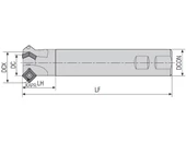 Lapkás élletörő maró 45°-os