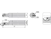 Belső beszúrókés - D10.0/25.0 - DMIN11.5