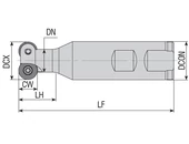 T-horony maró rádiuszos - DCX17.0-80.0mm