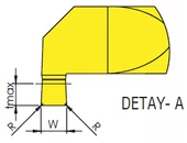 MINI furat beszúrókés - W1.98/25.4 - dmin5.2 tmax 1.0 - D5.0 mm