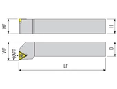 Külső esztergakés - STFCR 0808 E09
