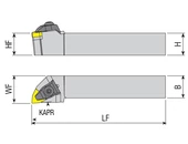Külső esztergakés - TWLNR 1616 H06