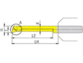 MINI furatkés - D6.0/30.5 - dmin6.2 tmax 0.5