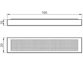 Galvanizált gyémánt szabályozó - L100 T20 E10 W80