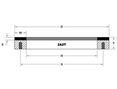 CBN köszörű korong - 2A2T D350 T38 H279,4 W12 X4