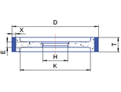 Gyémánt köszörű korong - 9A1SP D125 T13 X5 H32 V2