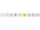 Gépi menetfúró terelőéles HSSE-TiN - G1/8" - 28