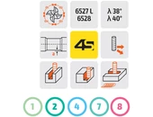 Keményfém maró 4 élű - D3.00/8.00 d6