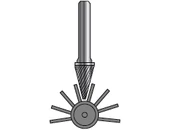 Turbómaró kúpos hegyes SKM - D3.00/10 d3