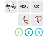 Keményfém erősített szárú maró - D2.00/7.00 d6