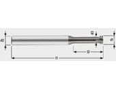 Keményfém menetmaró 2.5xD - M0.8 P0,20 - L39/2,2 d3.0 mm