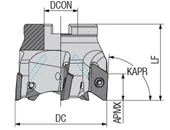 Kép 2/2 - Feltűzhető 90°-os marófej - D50 d2=22 mm Z=4 L=50 mm