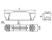 Kép 2/3 - Leszúró lapka AGD-MR CW2.0 RE1.0 (P)