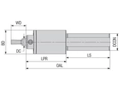 Forgó-lengőüregelő befogó - DC10/22.0 - DCON25.0 mm