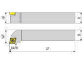 Külső esztergakés - SCACR 2525 M12
