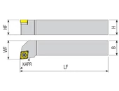 Külső esztergakés - SCLCL 2525 M12