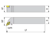 Külső esztergakés - SDHCL 1616 H07