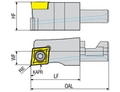 Moduláris szerszámtartó fej - SCLCR-12X43.3-09-H