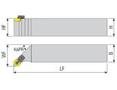 Külső esztergakés - SRGCR 2525 M12C