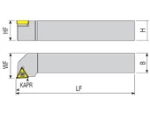 Külső esztergakés - STJCL 1616 H11