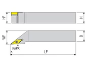 Külső esztergakés - SVJCL 2525 M16