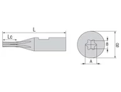 Forgó üregelő szerszám - T6 - D8.00/3.0 mm