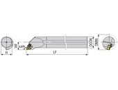 Váltólapkás belső esztergakés - DMIN6.0-DMAX50.0mm