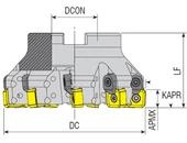 Kép 2/2 - Feltűzhető 88°-os marófej - D63 - D100 mm