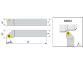 Külső esztergakés - SSSCR 2525 M12