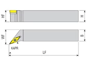 Külső esztergakés - SVHCR 1616 H11