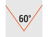 Keményfém élletörő maró 60°-os