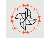 Keményfém 35°-os maró 4 élű