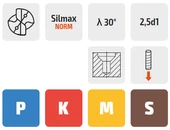 Lépcsős keményfém csigafúró - M6* D5.10/15.00 L2/32.00