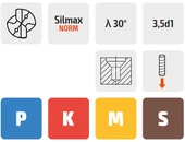 Lépcsős keményfém csigafúró - M4 D3.30/14.00 L2/27.00