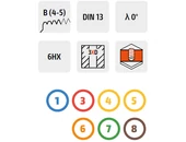 Gépi menetfúró terelöéles HSS-PmCo TiH1 - M1.4x0.30