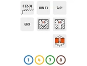 Gépi menetformázó HSS-PmCo TiH1 - M6.0x1.00