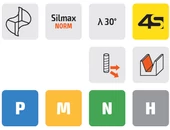 Keményfém Cr rádiuszos 2 élű maró - D3.0/20.0 - d6.0 Cr 0.3 mm