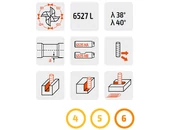 Keményfém 38-40°-os maró 4 élű