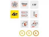Keményfém 38°-os maró 5 élű