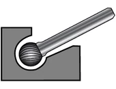 Keményfém turbómaró KUD  D3.00/2,6 d3