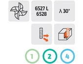 Keményfém 4 élű maró - D2.50/8.00 d3