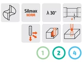 Kép 2/2 - Keményfém mikrómaró - D0.80/1.20 L1=4.00 d3 Z2