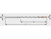 Kép 2/3 - Keményfém fúró belső hűtéssel 4XD - D1.00 - 4.00 mm