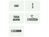 Keményfém sugarú másolómaró - D1.0-D6.0 mm