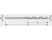 Kép 2/3 - Keményfém fúró 15-20XD - D0.30 - 13.00 mm