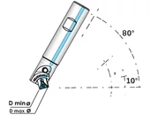 Kép 4/4 - Élletörő maró 10-80° - D020-R1 L100