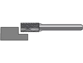Turbómaró keményfém hengeres homlokélű ZYA(S) - D8.00/18 d6