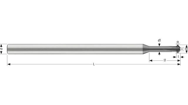 Előre- hátra sorjázó marók HM 90°-os - D0.2 - 16.0 mm