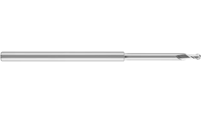 Keményfém mikrómaró gömbvégű - D1.50/2.25 L1=12.00 d3 r0.75